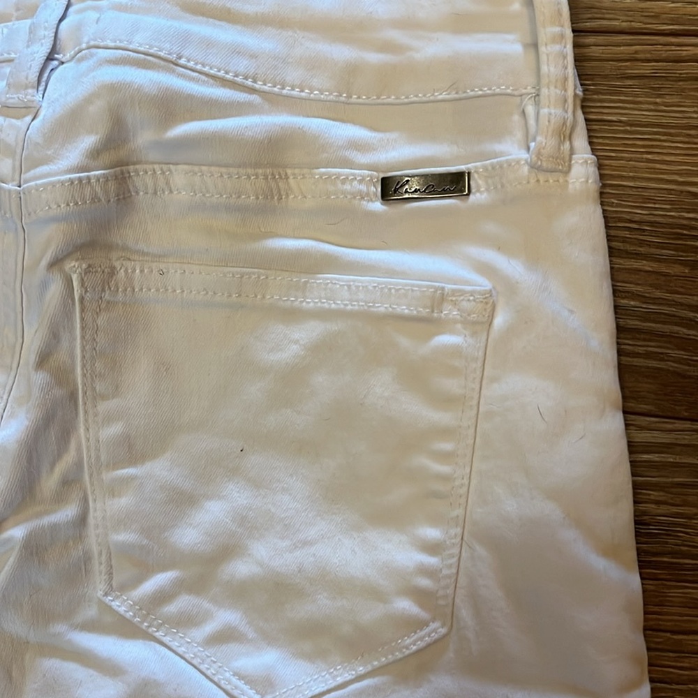 White Flare Jeans Mid Rise - Picture 7 of 7